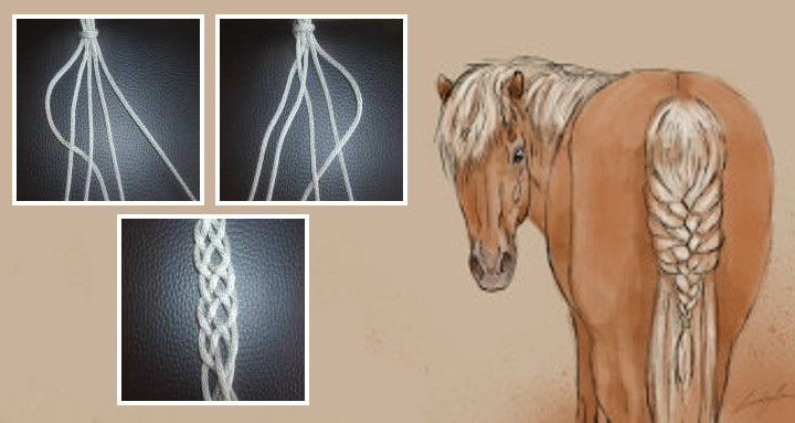 Flechten mit fünf Strängen