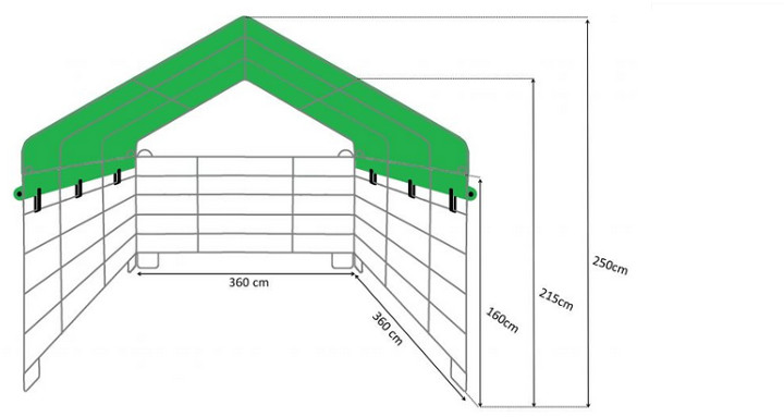 mobiler Weideunterstand